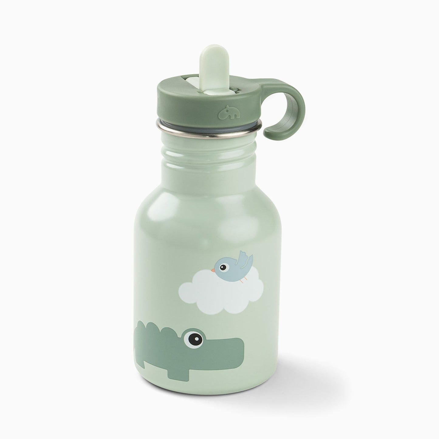 Done by Deer Metal Bottle - Playground Green 350ml