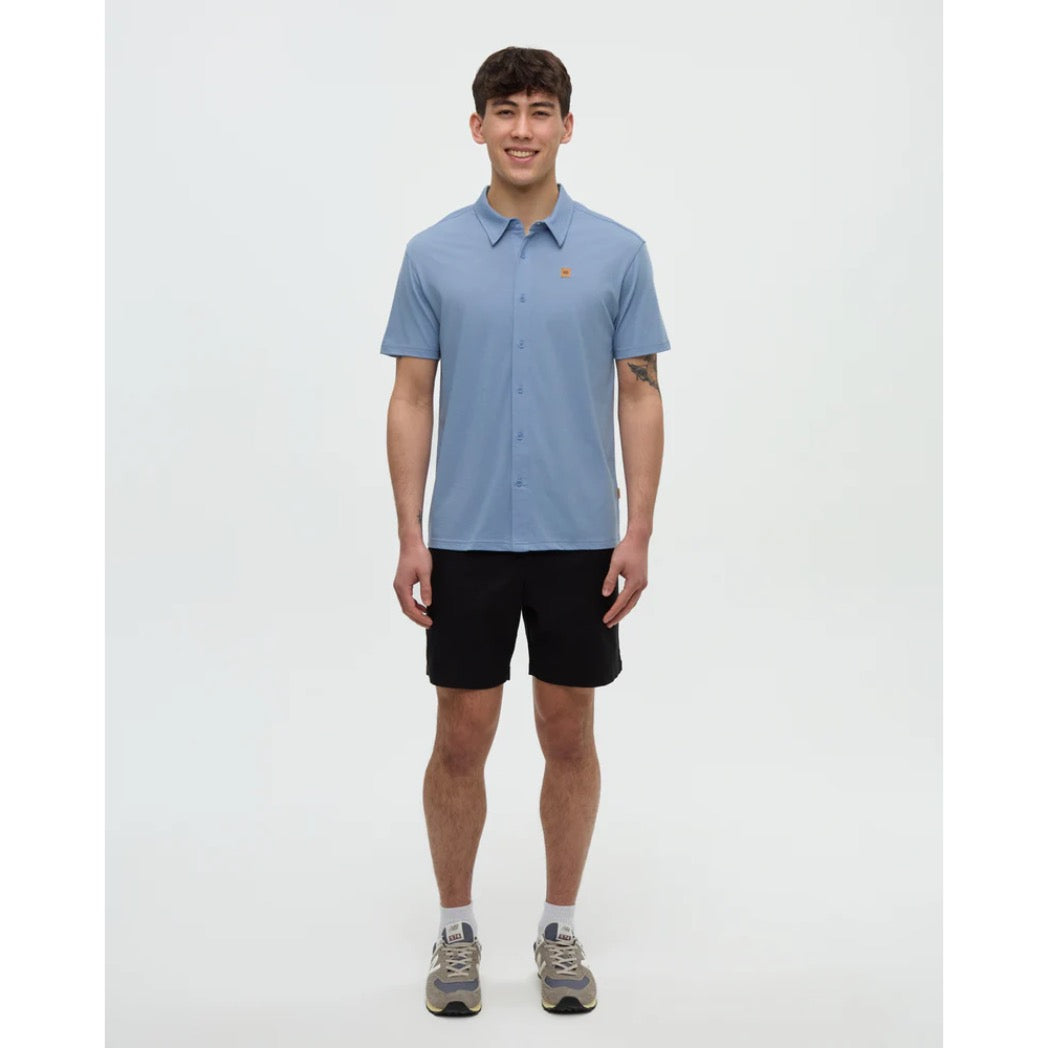 TENTREE - HAWTHORN SHIRT | Lakeside Blue Heather