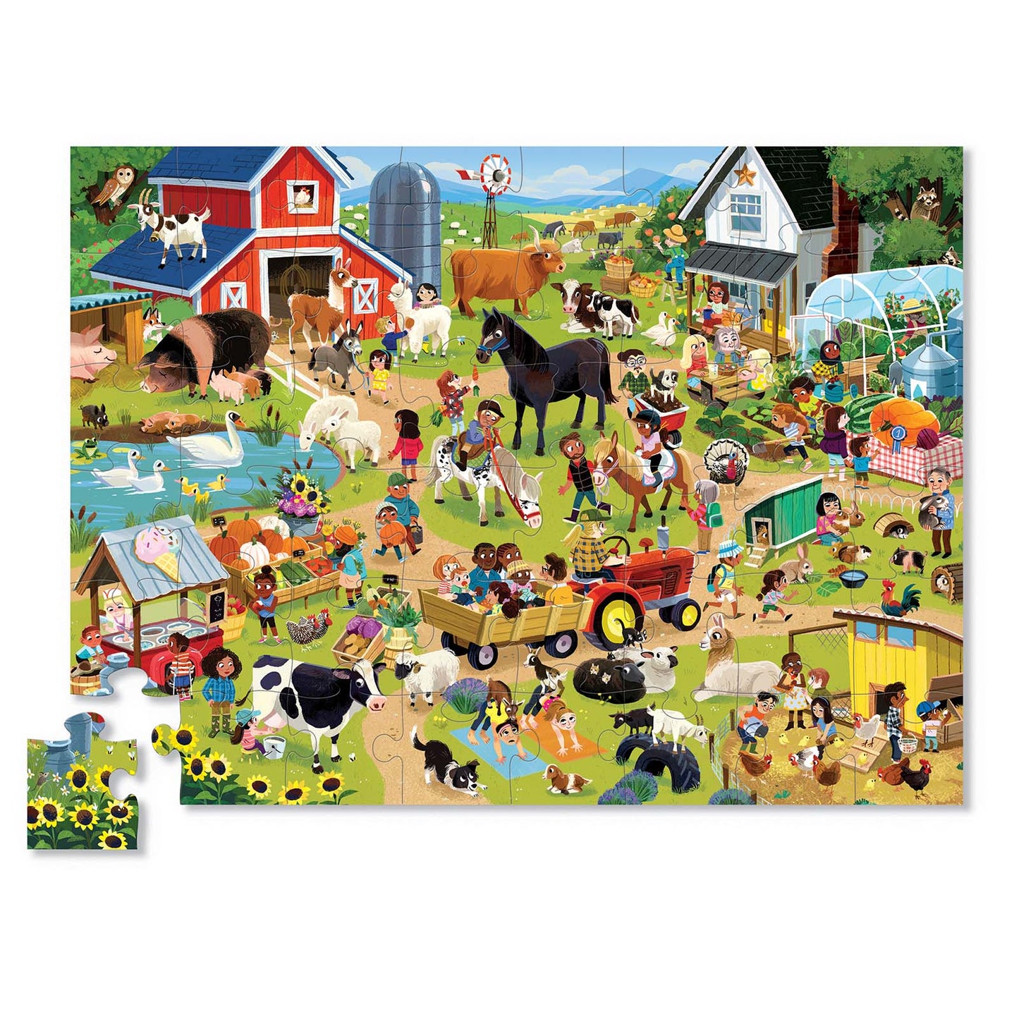 Crocodile Creek 48 Piece Puzzle Day at the Farm