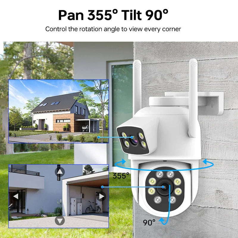 Cheap Wireless Security Cameras Home Built-in Microphone and Speech Two Way Intercom Pan/Tilt Wide Angle View Camera Security