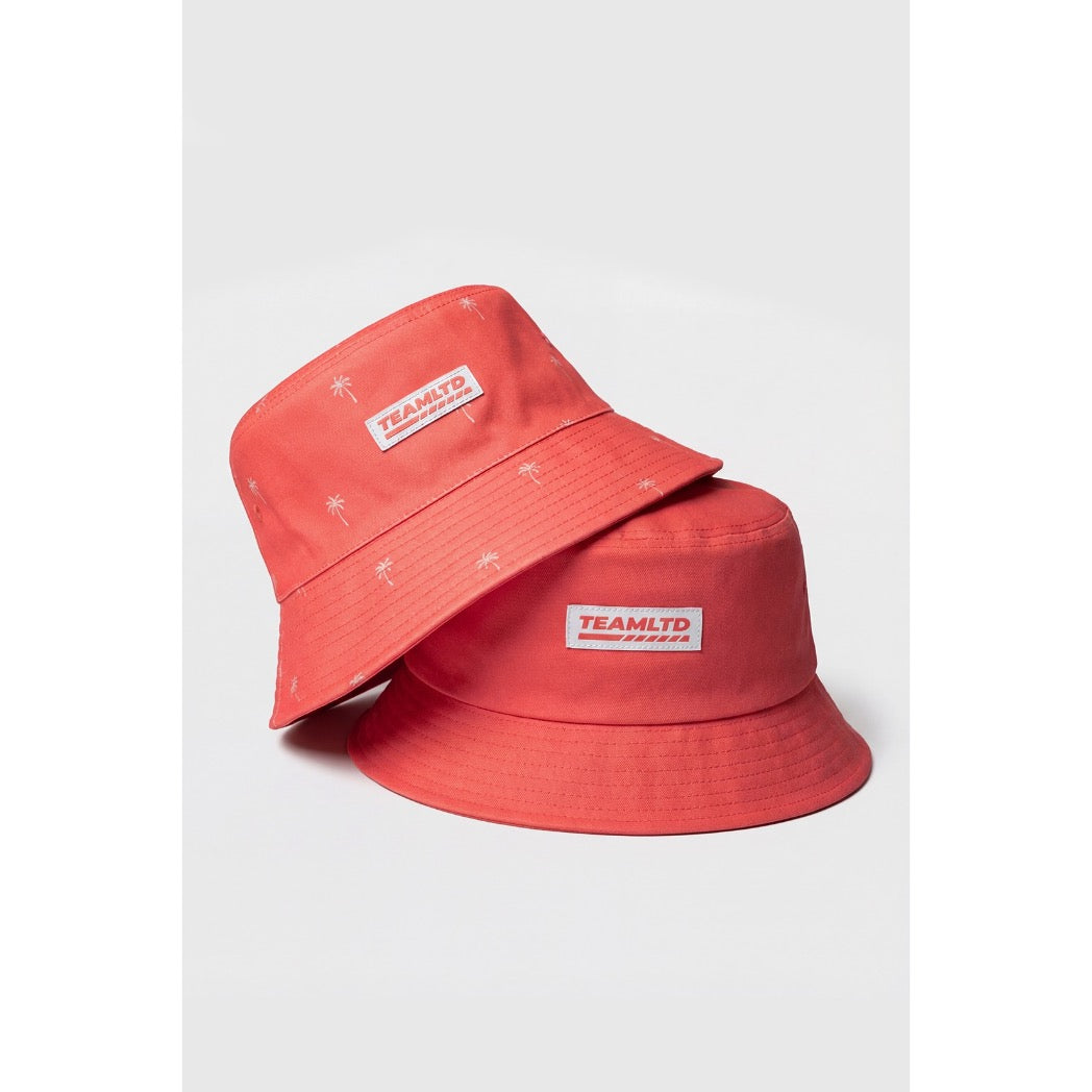 TEAMLTD - BUCKET HAT (REVERSIBLE) | Coral Mini Palm