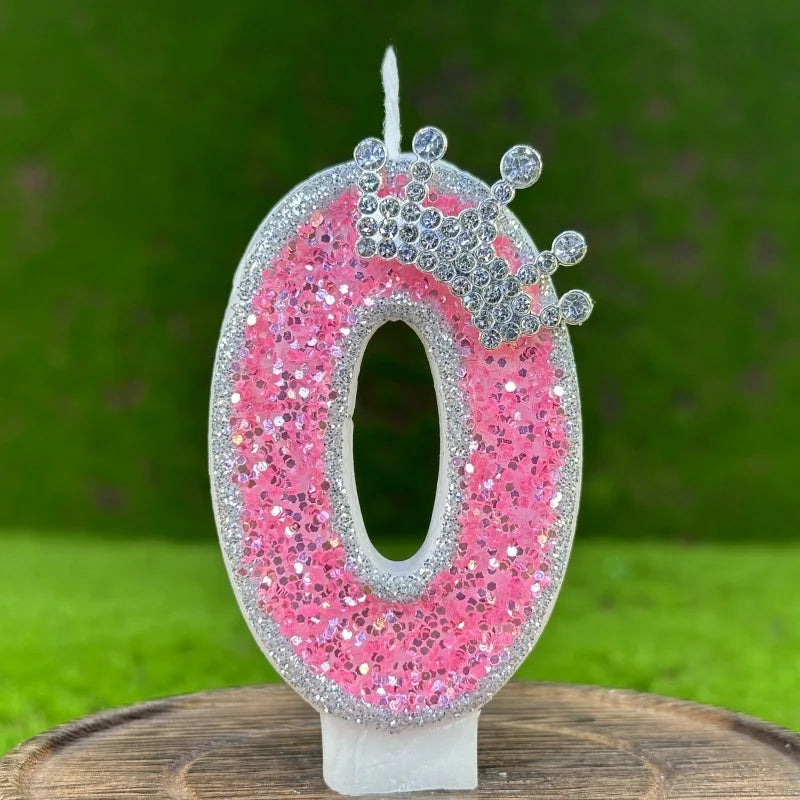 1pcs Number0 1 2 3 4 5 6 7 8 9 Happy Birthday Cake Candles Number Birthday Candles Party Wedding Decoration Reunions Theme Party