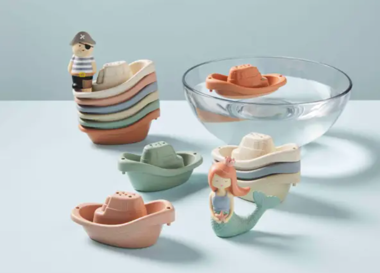 Pirate Stacking Boat Bath Toy Set