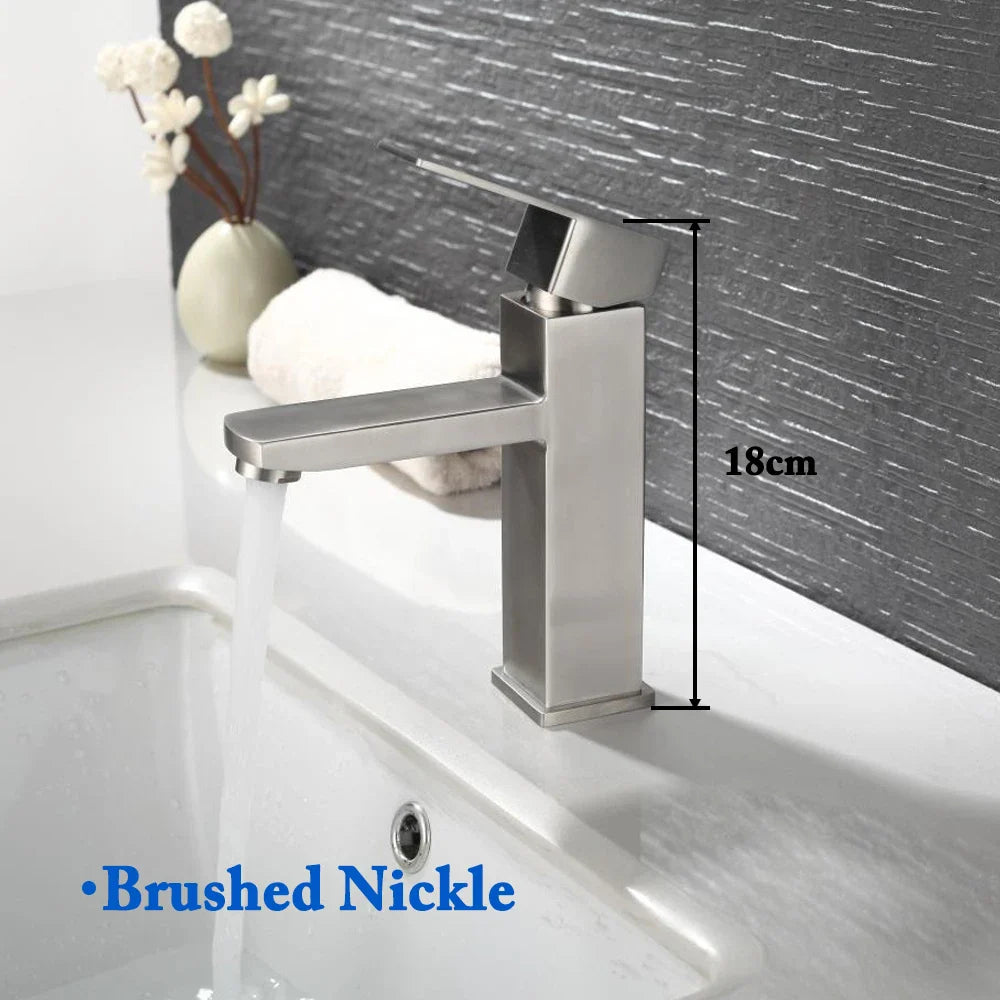 Bathroom Faucets Hot and Cold Mixer Faucets Vanity Bathroom Kitchen Deck Mounted Bathroom Sink Faucets(hose not include)