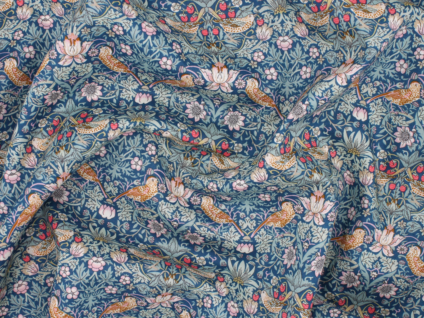 Lavender Bag - Liberty Strawberry Thief P Print