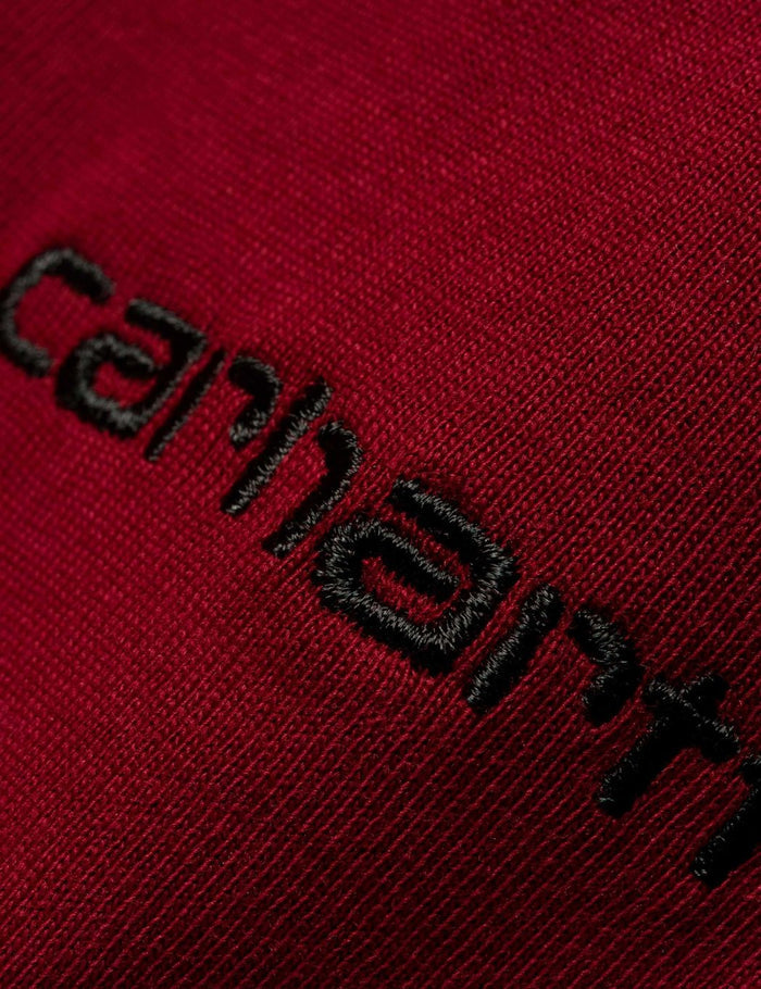 Carhartt-WIP Script Embroidery T-Shirt - Mulberry