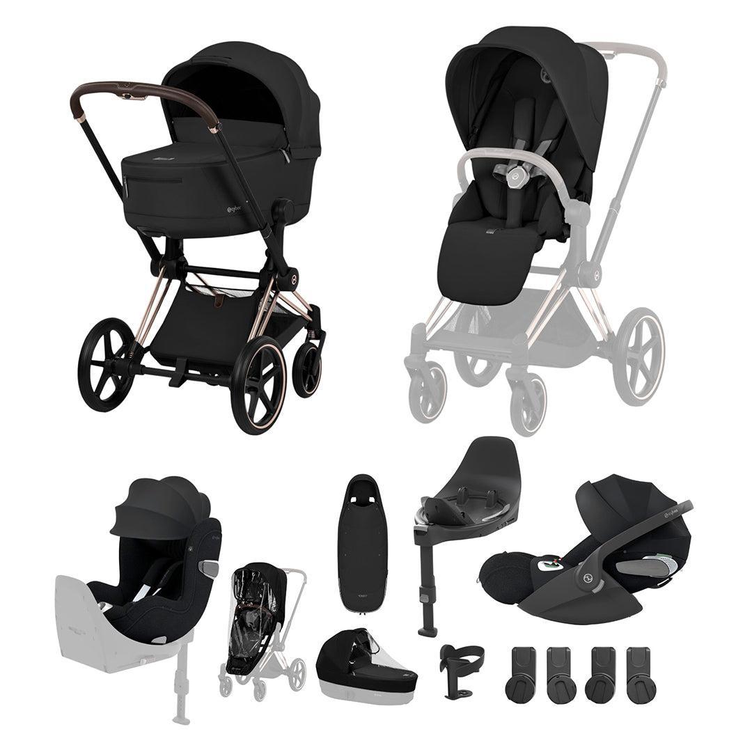 CYBEX PRIAM Fold Cot Newborn to Toddler Travel System Bundle - Comfort