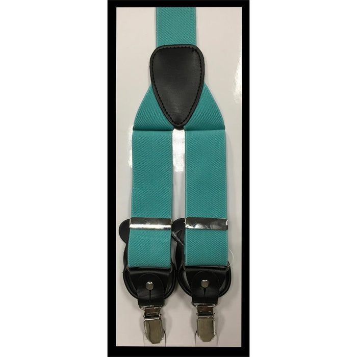 Men's teal suspenders - KCT Menswear