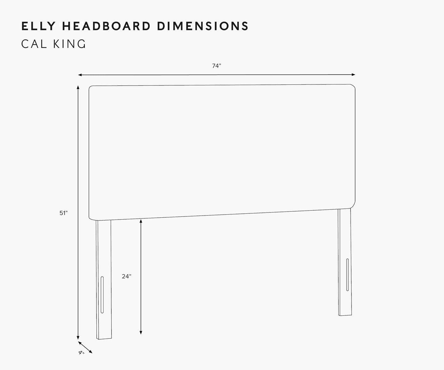 Elly Headboard - Peonies