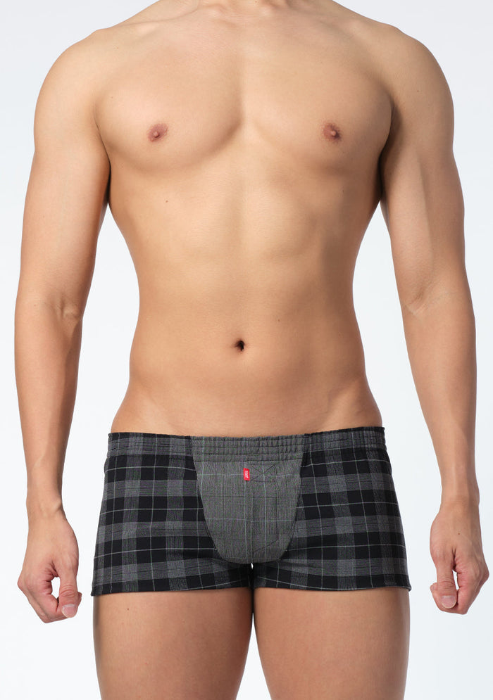 Glen Check Stretchable Trunks - | TOOT - | MAD Lifestyle