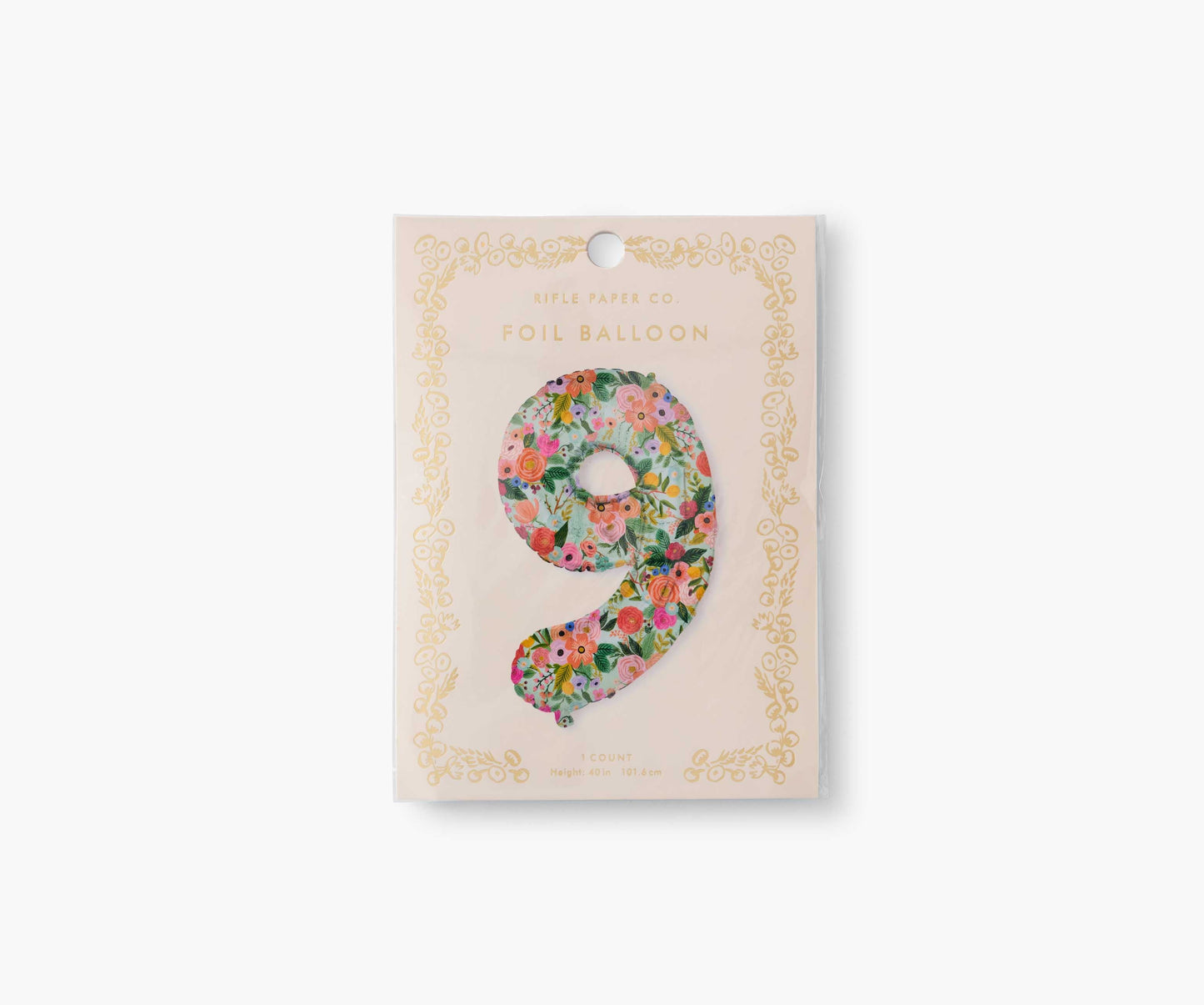 Numbered Foil Balloon - Garden Party