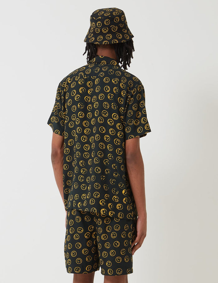 Stan Ray Smiley Batik Shirt - Black