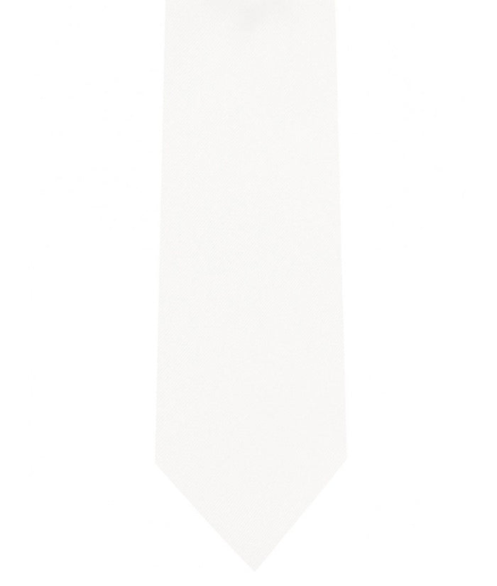 White Slim 2.25 inch Tie - KCT Menswear