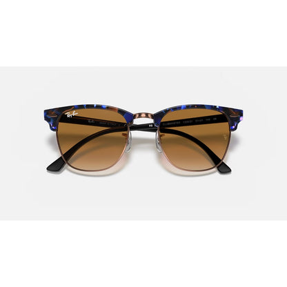 RAYBAN - CLUBMASTER | Spotted Brown/Blue w/ Brown Gradient