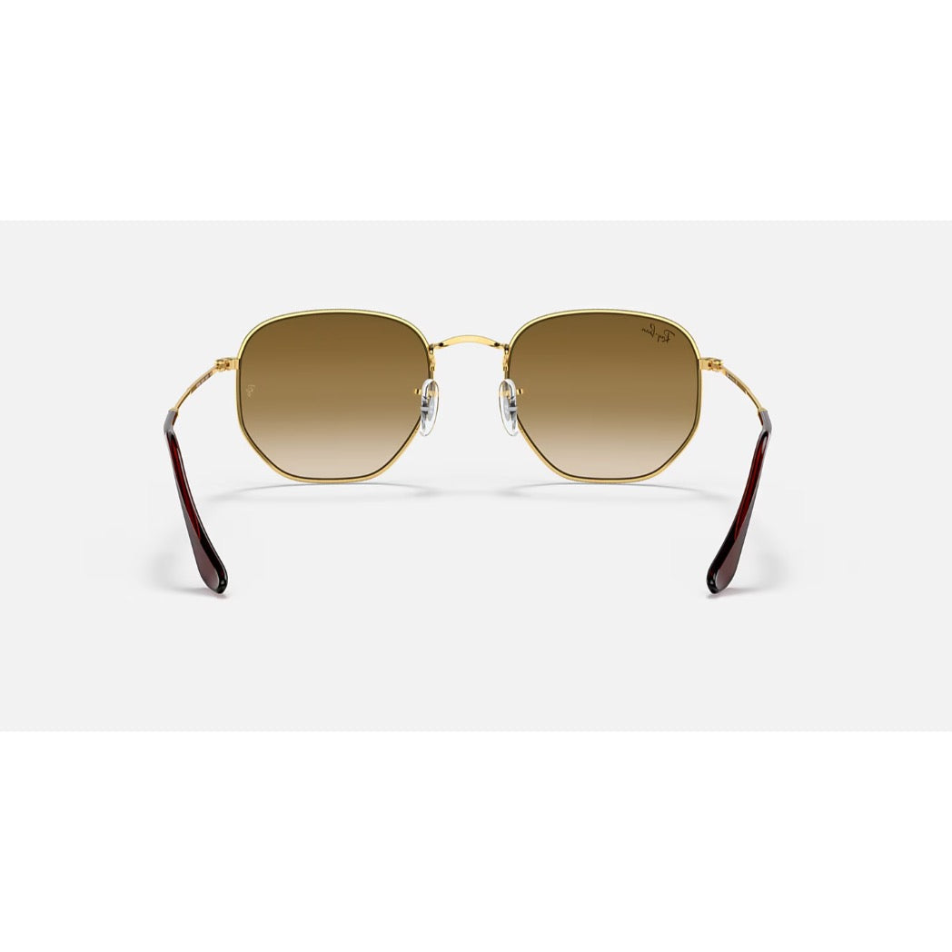 RAYBAN - HEXAGONAL | Arista Gold w/ Light Brown Gradient