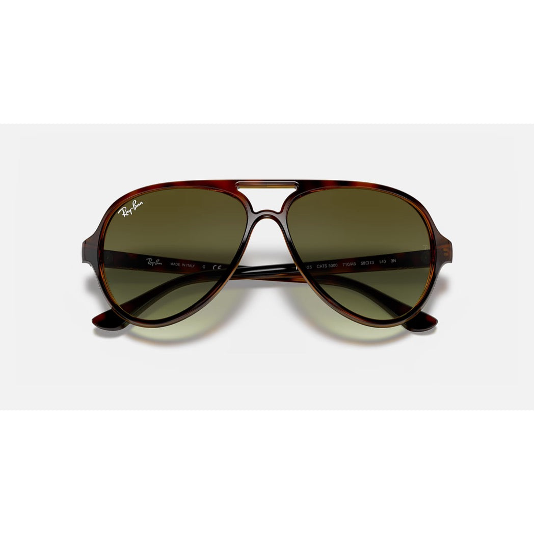 RAYBAN - CATS 5000 | Light Havana w/ Green Gradient