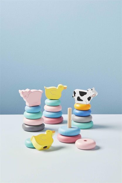 FARM WOOD STACKING TOY