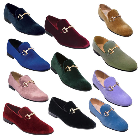 Men's velvet dress shoes for prom - KCT Menswear