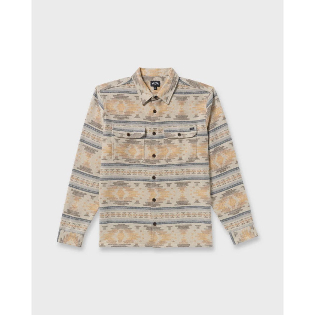 BILLABONG - OFFSHORE JACQUARD LONG SLEEVE FLANNEL SHIRT | SAND