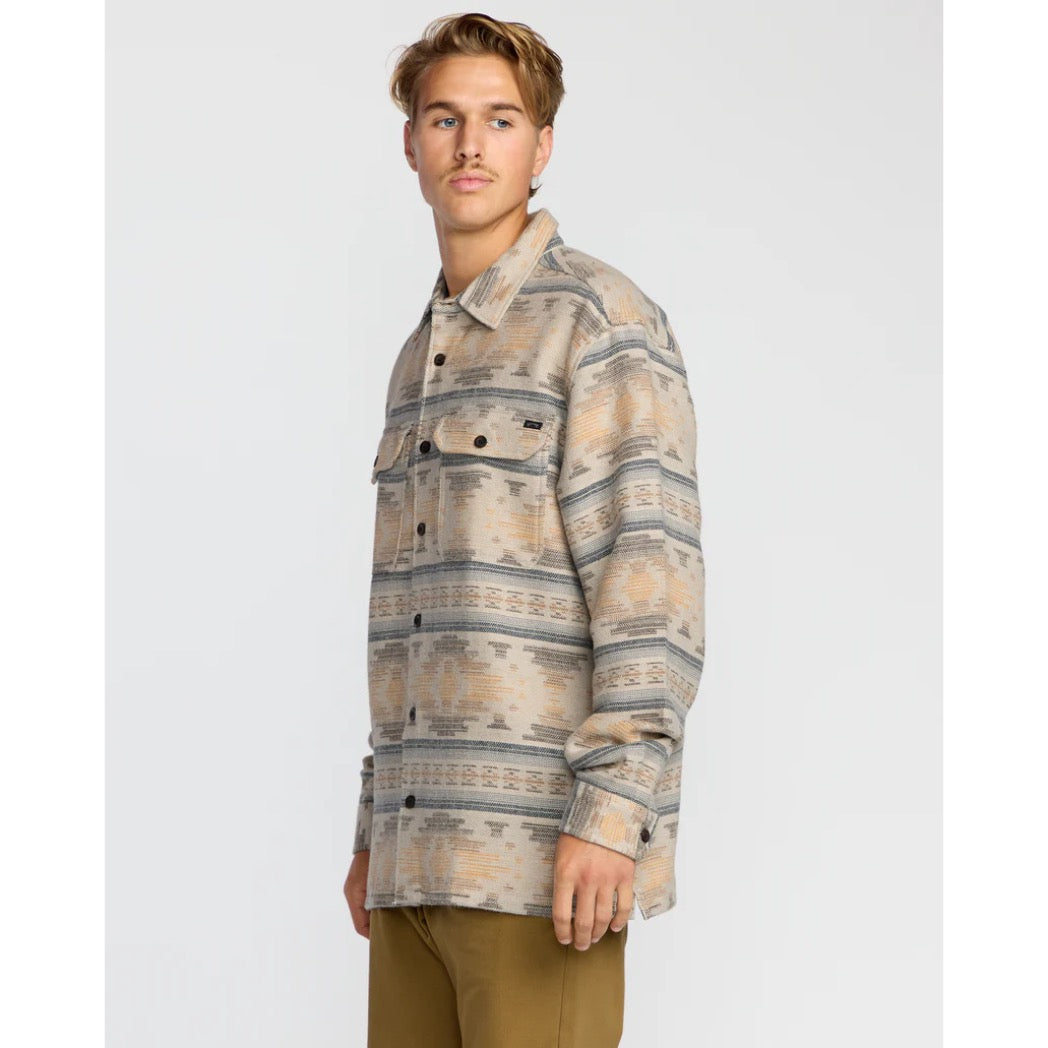 BILLABONG - OFFSHORE JACQUARD LONG SLEEVE FLANNEL SHIRT | SAND