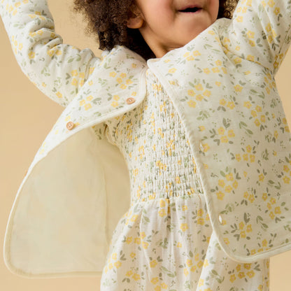 Floral Muslin Padded Jacket