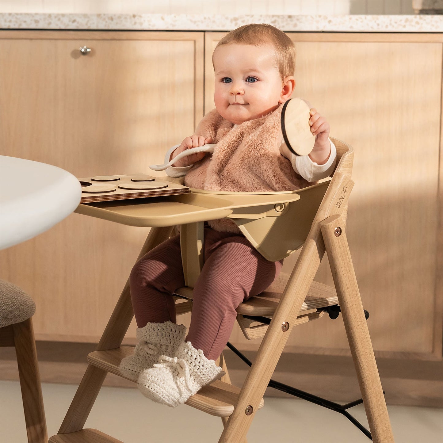 KAOS Klapp High Chair - Oak