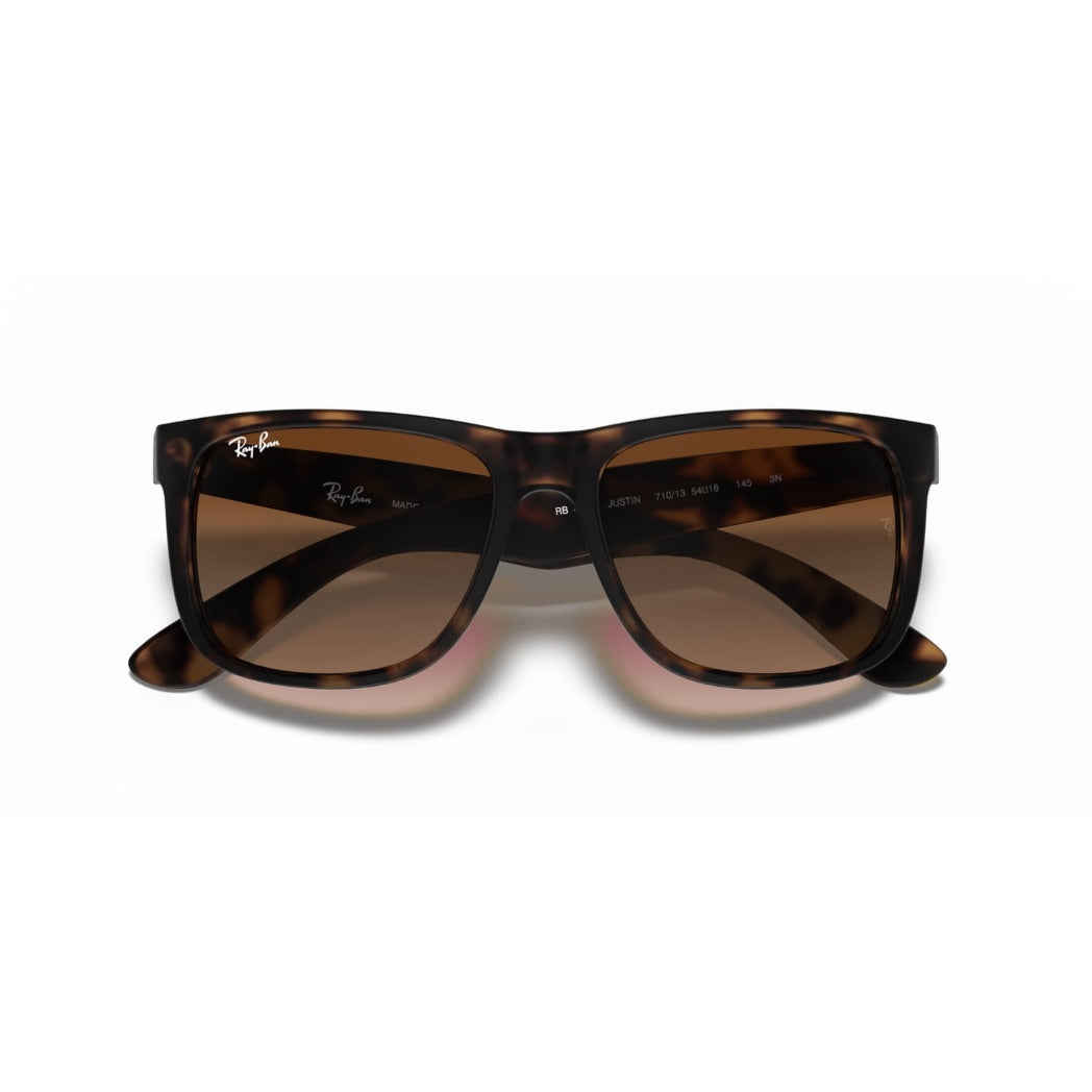 RAYBAN - JUSTIN | Rubber Light Havana w/ Brown Gradient
