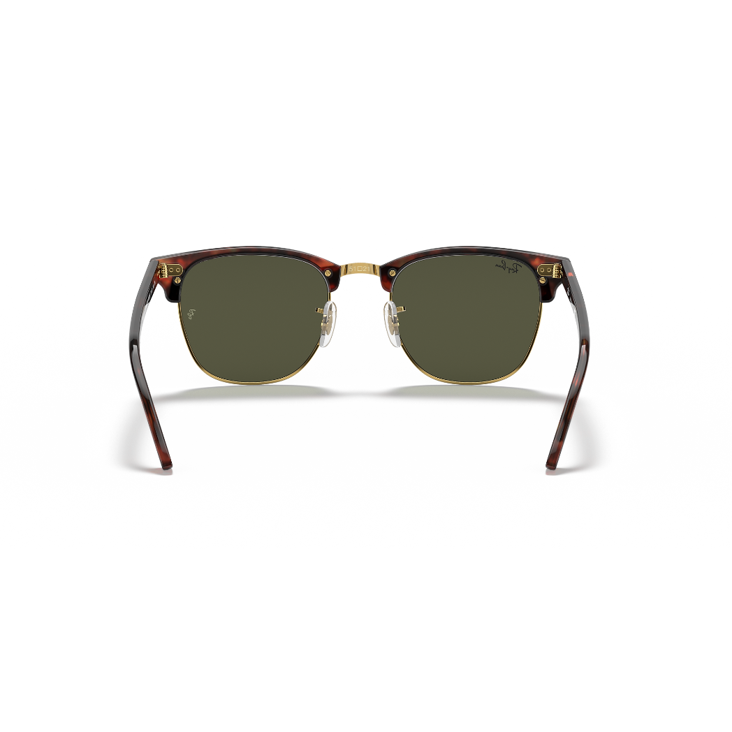 RAYBAN - CLUBMASTER | Tortoise Arista w/ Green