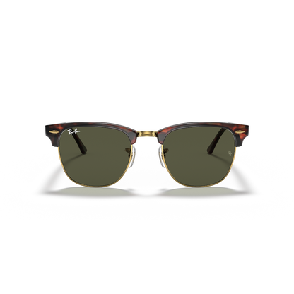RAYBAN - CLUBMASTER | Tortoise Arista w/ Green