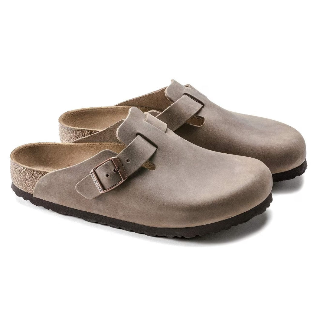 BIRKENSTOCK - BOSTON OILED LEATHER | Tabacco Brown