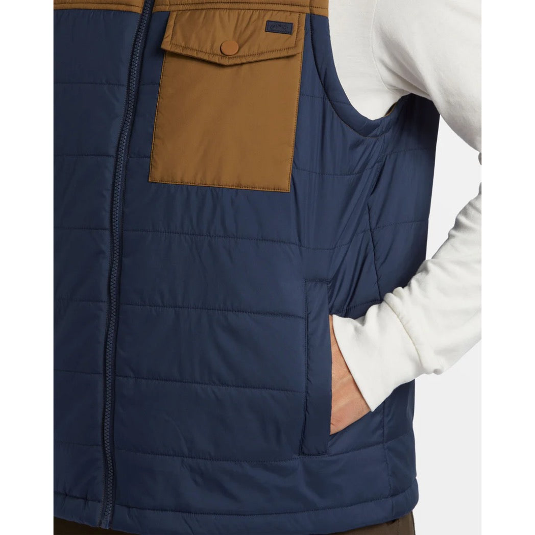 BILLABONG - PRISM QUILTED VEST | DUSTY NAVY