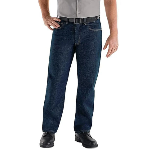 Casual Wear Comfortable Hip Hop Men's Mid Waist Full Length Breathable Straight Stretchable Denim Jeans Pants