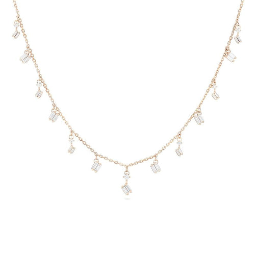 Cascade White Diamond Necklace