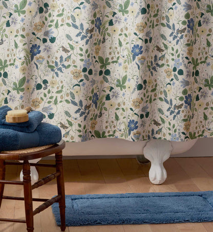 Percale Shower Curtain - Strawberry Fields Beige