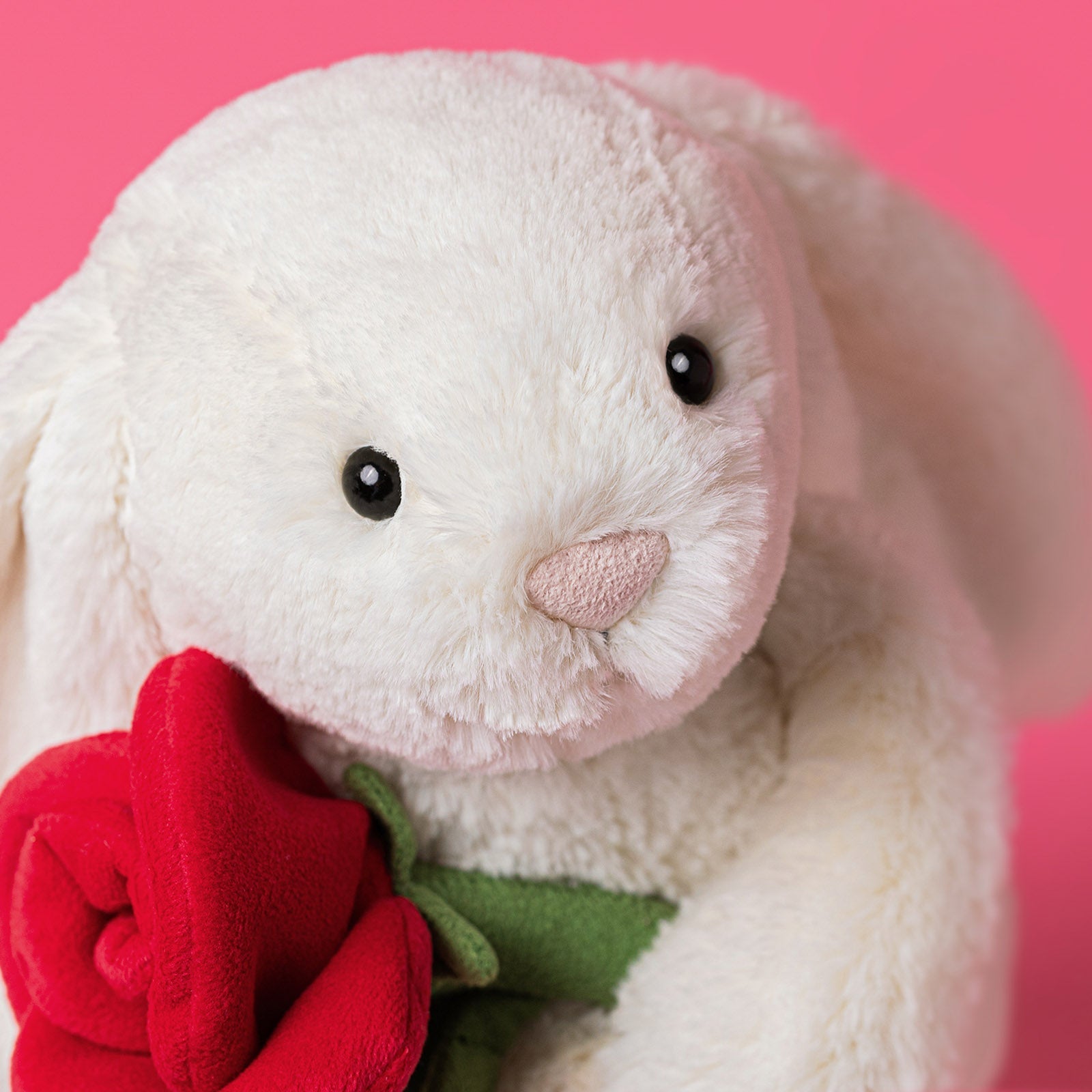 Jellycat Cream Bunny with Rose