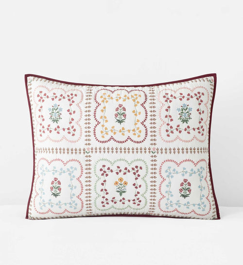 Cotton Quilted Sham - Lottie