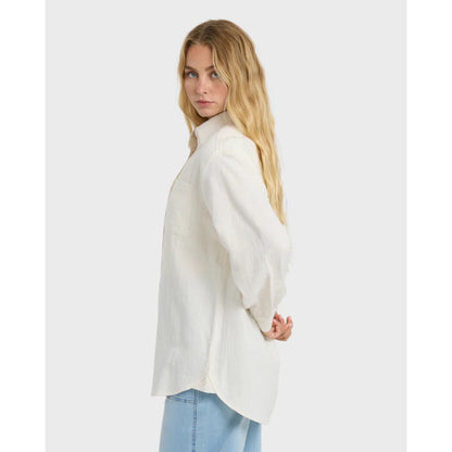 BILLABONG - WANDERER L/S WOVEN TOP | Salt Crystal