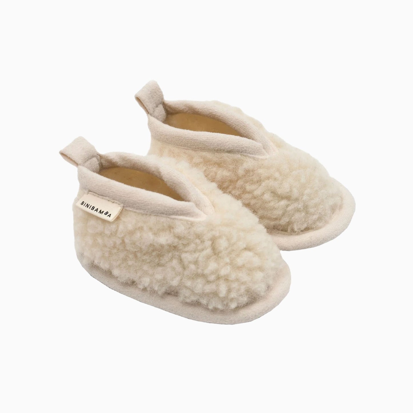 BINIBAMBA Milk Merino Baby Booties