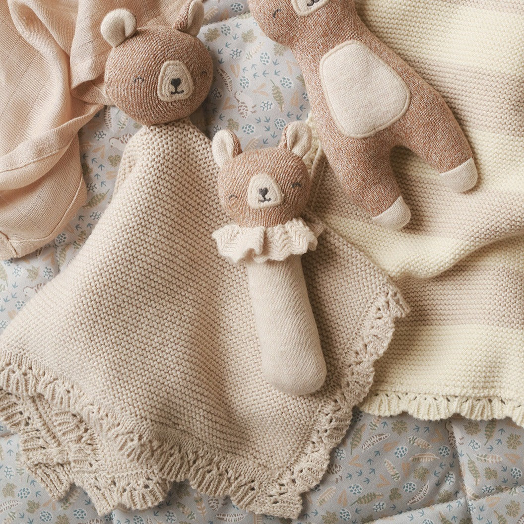 Avery Row Bear Cuddle Cloth
