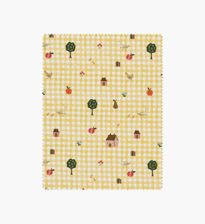 Farmhouse Gingham Cotton Fabric - Butter