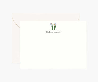 Activities Personalized Stationery  - Garden Boots