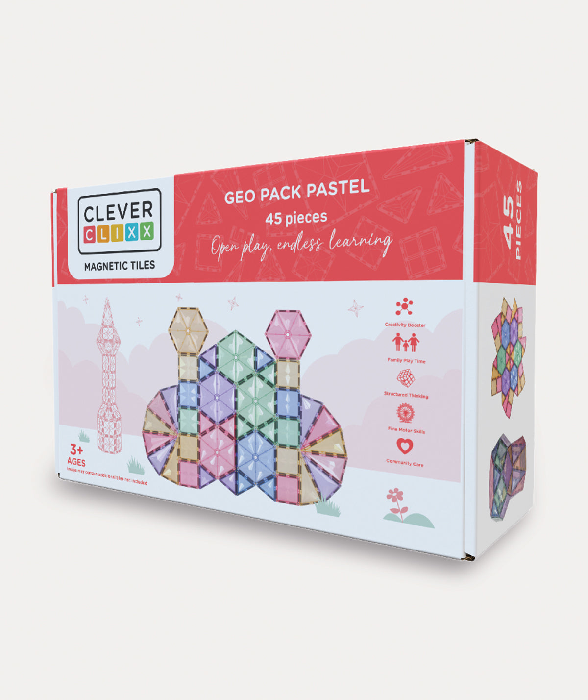 Cleverclixx Geo Pack Pastel 45 Pieces