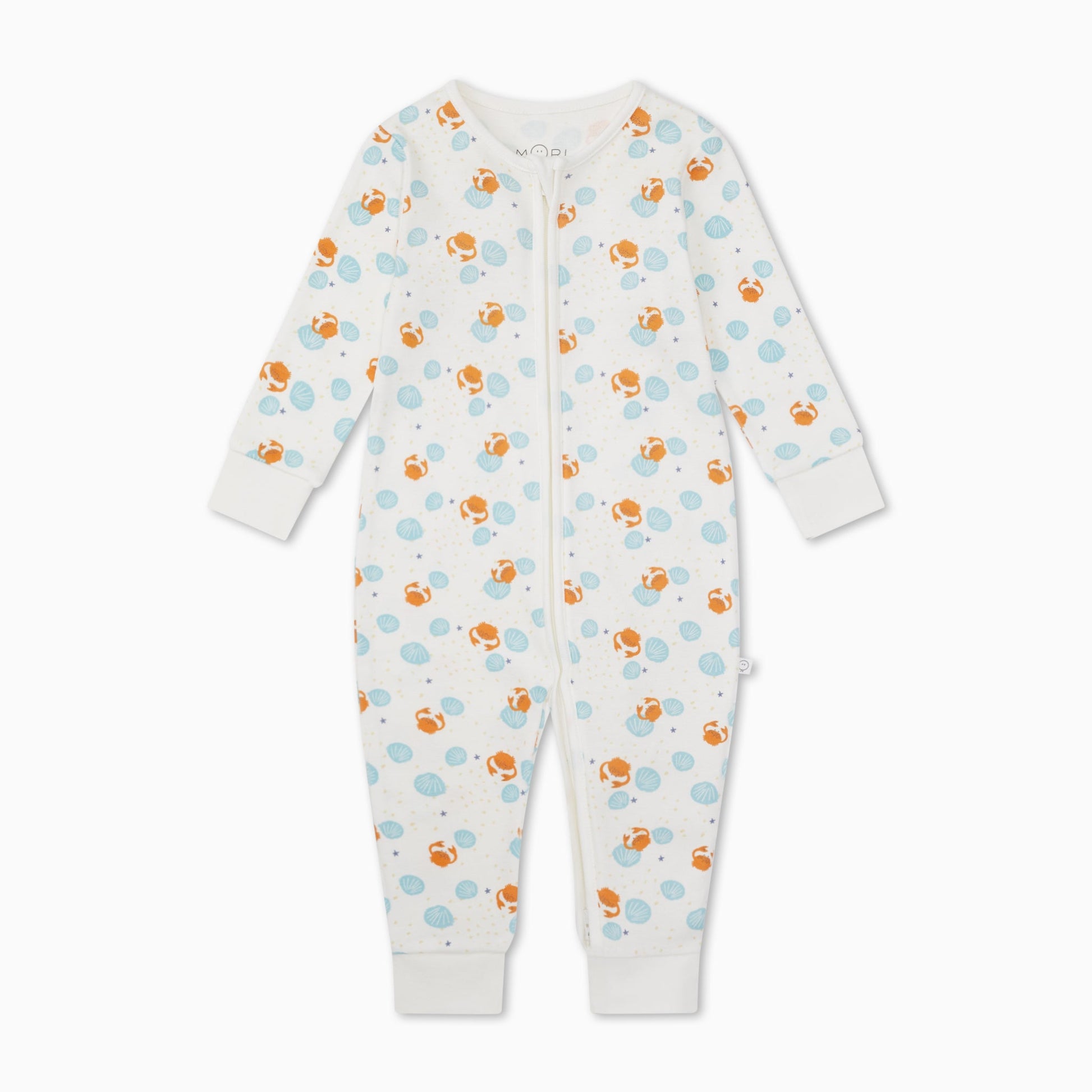 Crab & Shell Clever Zip Sleepsuit