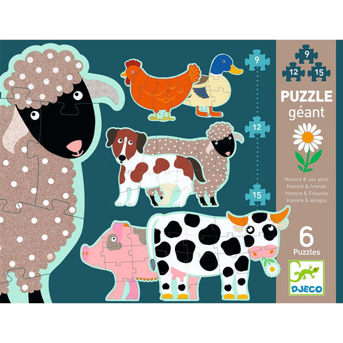 Djeco Honore and Friends Giant Puzzle