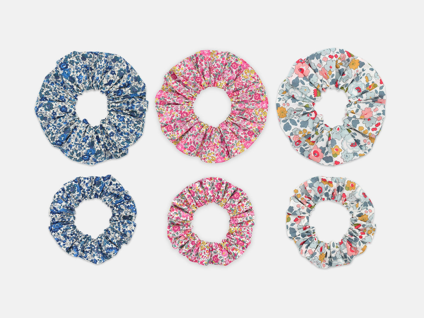 Scrunchie Gift Box, Liberty Print Ditsy Florals Collection, Set of Three