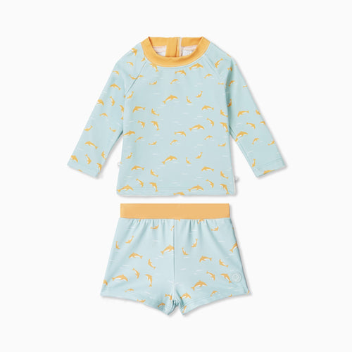 Dolphin Rash Vest & Shorts Set