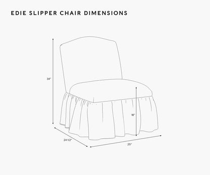 Edie Slipper Chair - Strawberry Fields