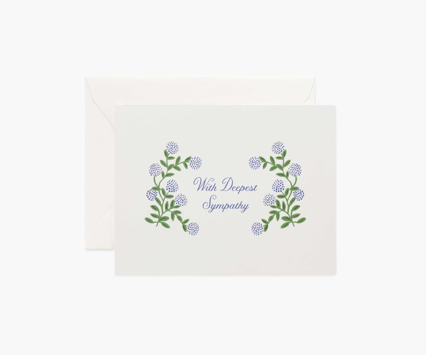 Hydrangea Sympathy Card - Single Card