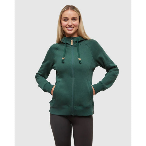 TENTREE - WOMENS ZIP ELM HOODIE | Forest Pine