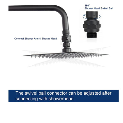 Brass Universal Joint 360 Degree Swing Ball Connector Swivel Ball Joint Light Luxury Design Wall Mounting for Shower Arm Shower